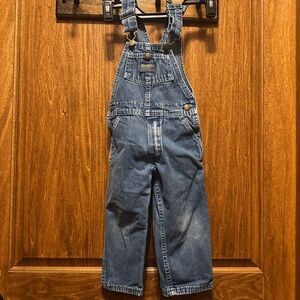 Vintage OshKosh B'gosh Medium Blue Denim Overalls for Kids